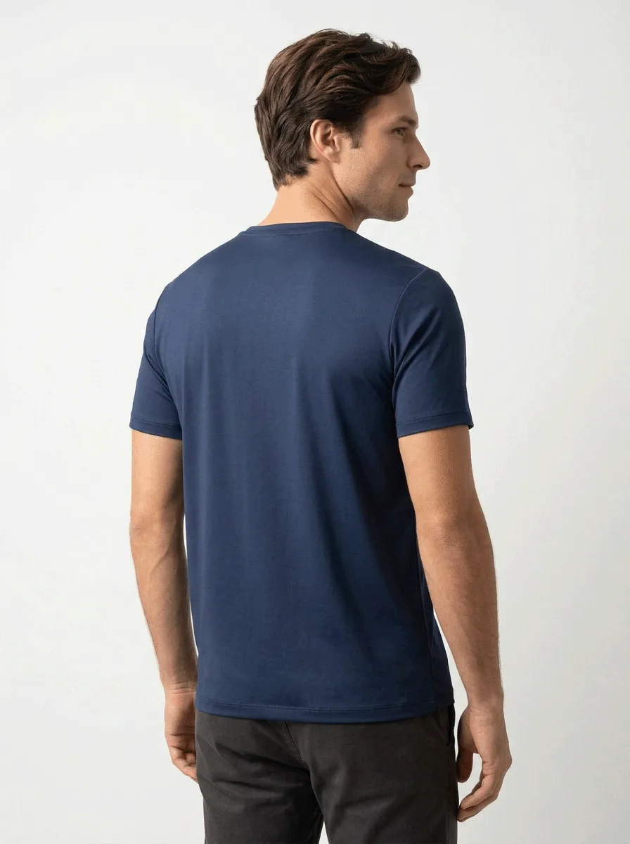 T-SHIRT TECH EM VISCOSE C/ POLIAMIDA