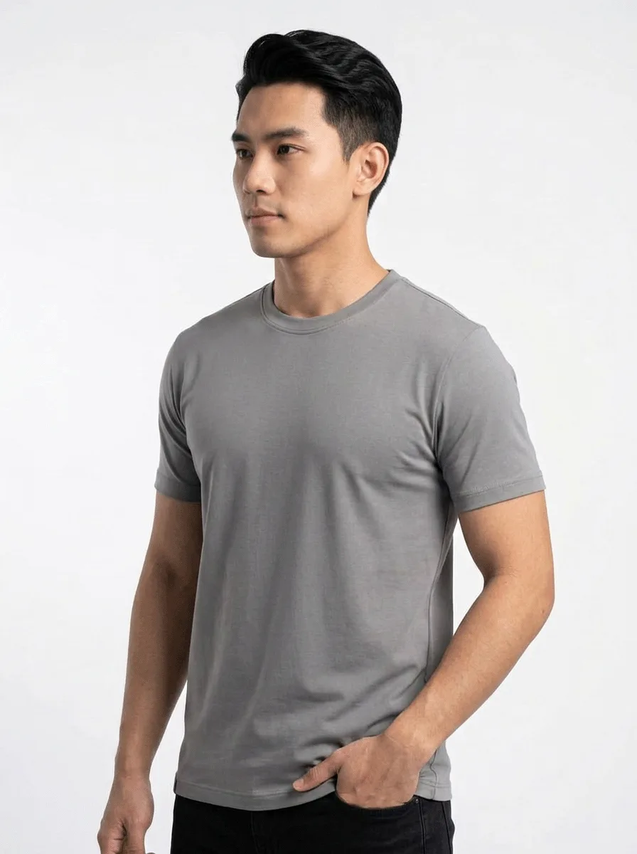 T-SHIRT TECH EM VISCOSE C/ POLIAMIDA E ELASTANO