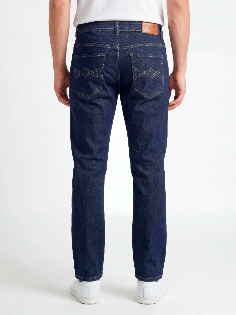 CALÇA CASUAL JEANS FLARE C/ ELASTANO E BOLSO RELÓGIO
