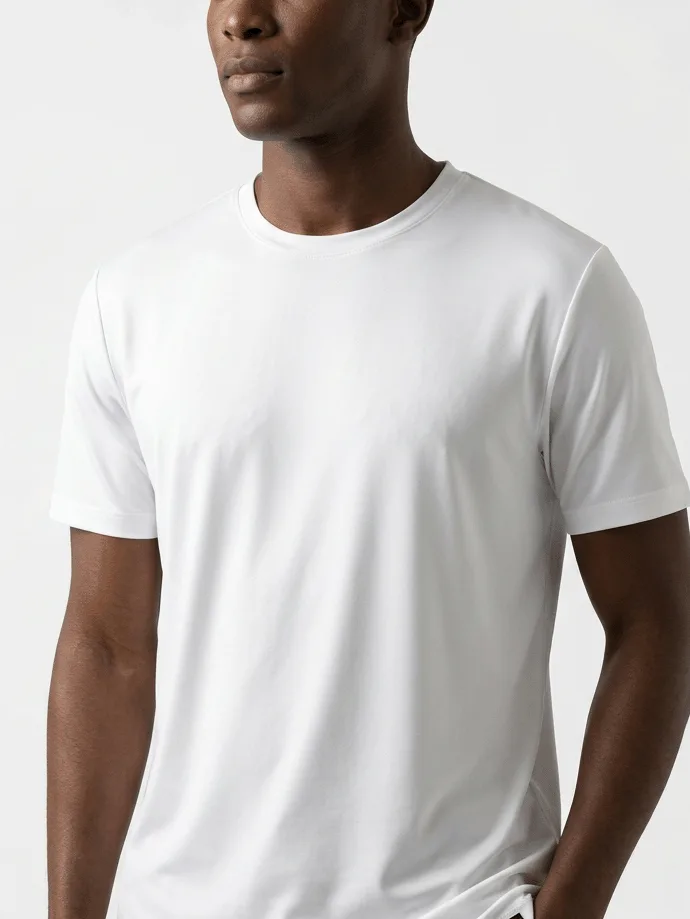 T-SHIRT TECH EM VISCOSE C/ POLIAMIDA E ELASTANO