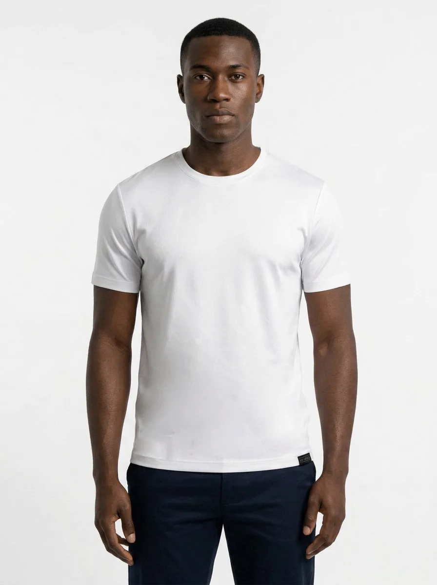 T-SHIRT TECH EM VISCOSE C/ POLIAMIDA E ELASTANO