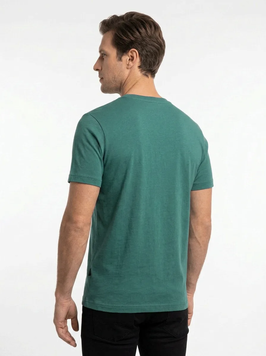 T-SHIRT CASUAL EM VISCOSE C/ ELASTANO E ESTAMPA FOCUS ON YOURSELF