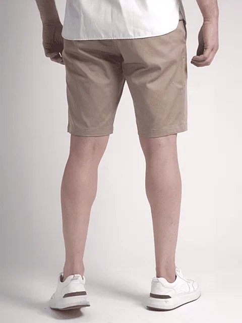 BERMUDA CASUAL BOLSO FACA E BOLSO EMBUTIDO EM SARJA C/ LYCRA