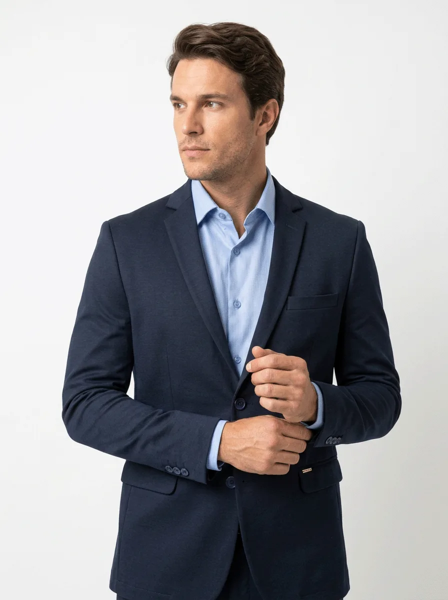 BLAZER PREMIUM EM MALHA C/ VISCOSE E LYCRA