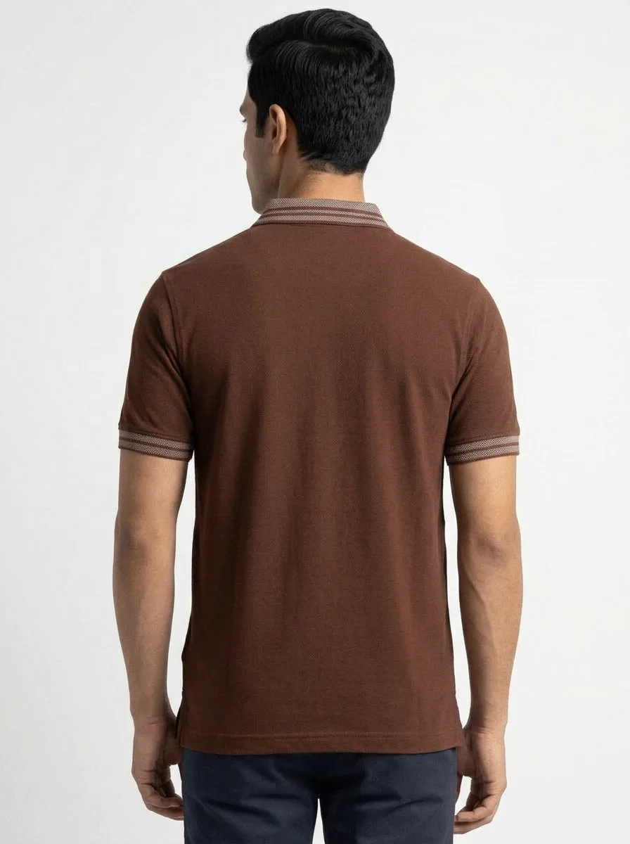 GOLA POLO CASUAL C/ PEITILHO COBERTO EM PIQUET C/ GOLA BINADA