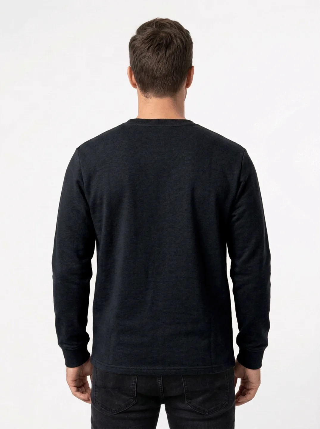 T-SHIRT CASUAL ML EM MOLETOM C/ SILK SKYLER RELEVO