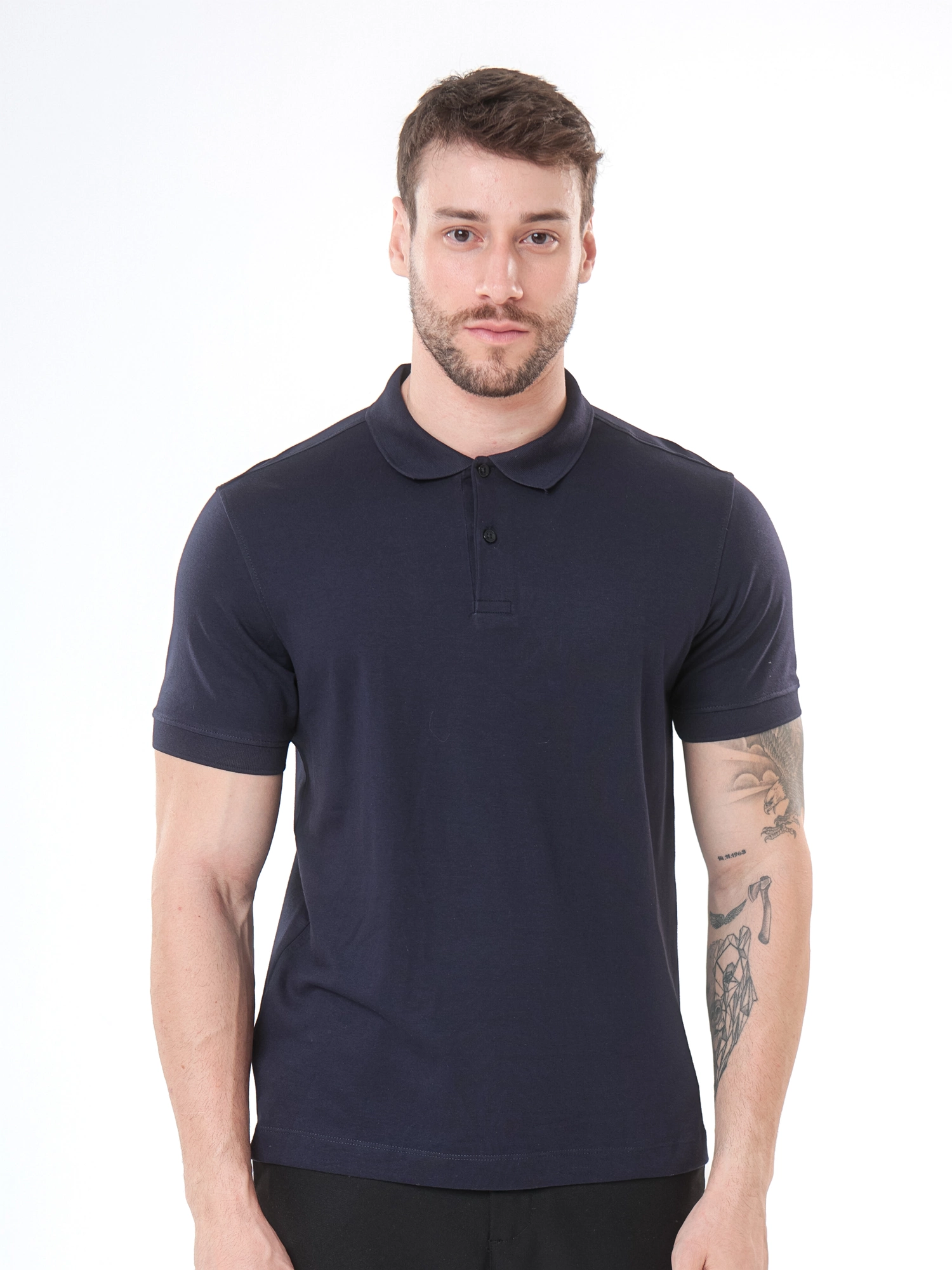 GOLA POLO PREMIUM ALGODÃO PIMA FIO 60 EM MALHA DUPLA