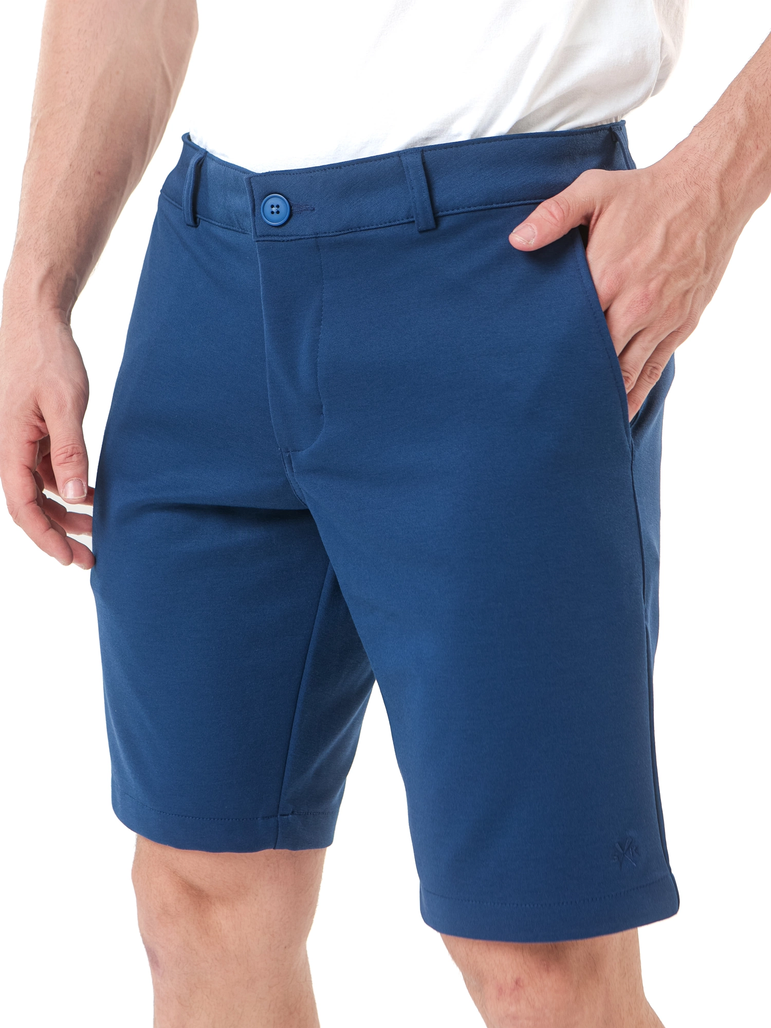 BERMUDA PREMIUM BOLSO FACA EM MALHA C/ VISCOSE E LYCRA