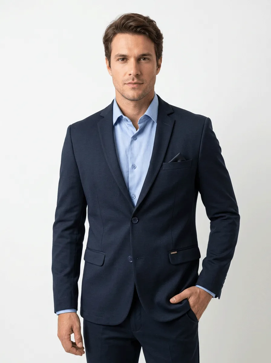 BLAZER PREMIUM EM MALHA C/ VISCOSE E LYCRA