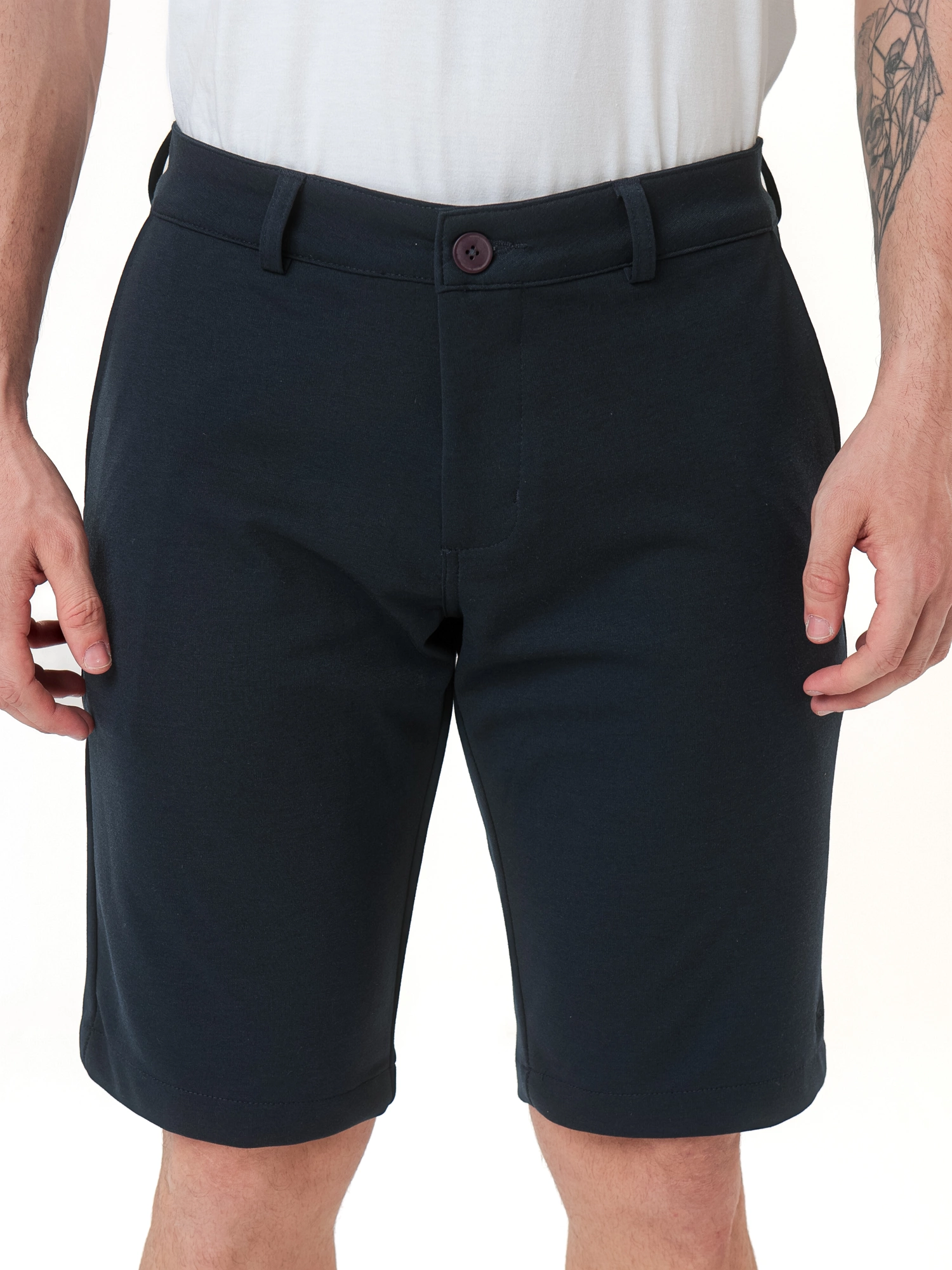 BERMUDA PREMIUM BOLSO FACA EM MALHA C/ VISCOSE E LYCRA