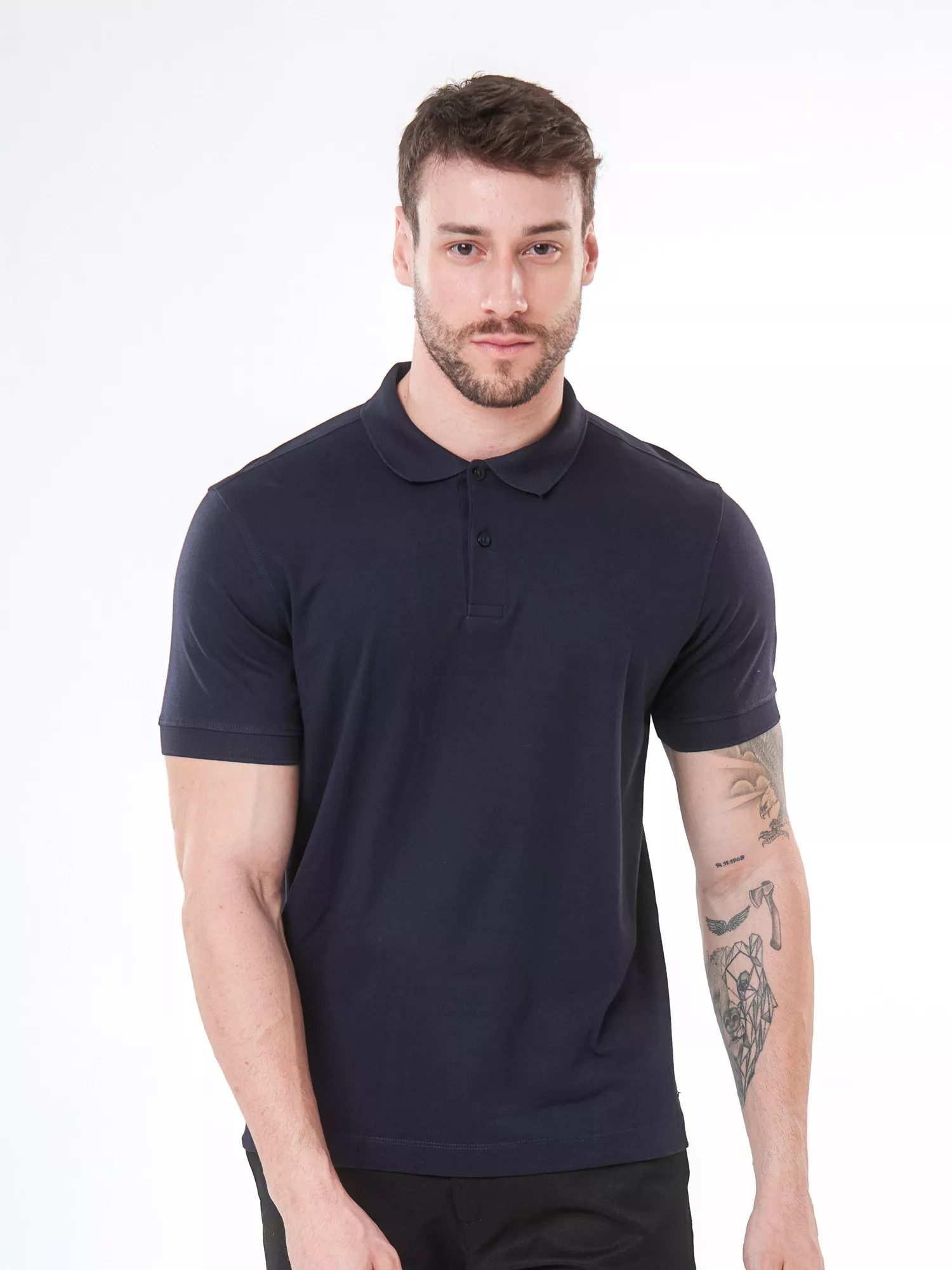 GOLA POLO PREMIUM ALGODÃO PIMA FIO 60 EM MALHA DUPLA