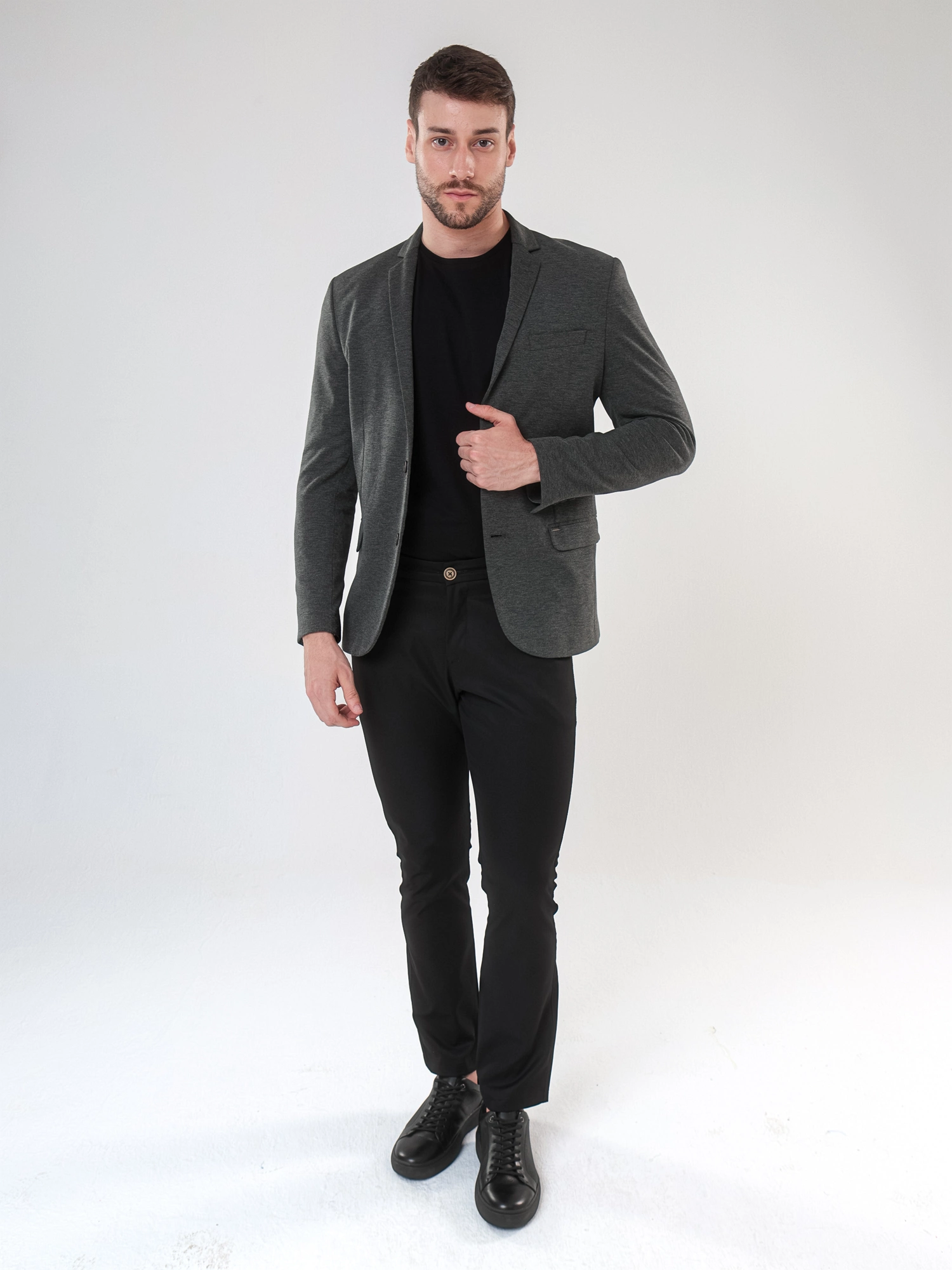 BLAZER PREMIUM EM MALHA C/ VISCOSE E LYCRA