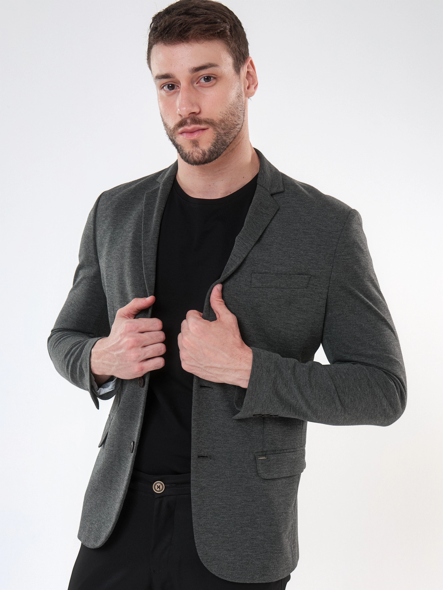 BLAZER PREMIUM EM MALHA C/ VISCOSE E LYCRA