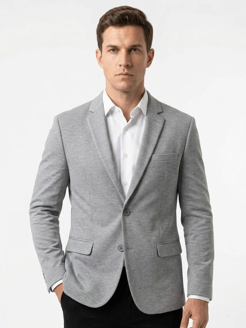 BLAZER PREMIUM EM MALHA C/ VISCOSE E LYCRA